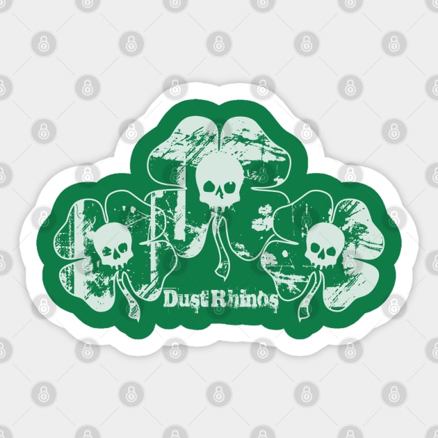 DR Skulls Trio Sticker by Dust Rhinos Swag Store